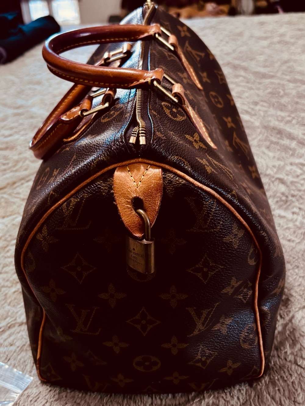 Louis Vuitton Monogram Speedy 30 in Brown and Tan - Picture 3 of 11